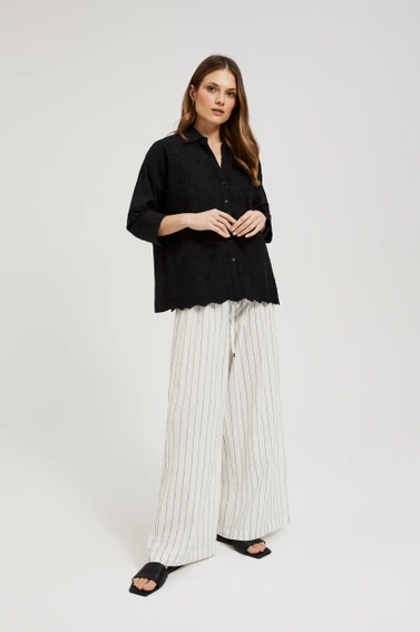 Koszula oversize zapinana na guziki czarna