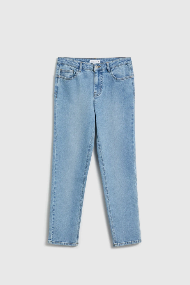 Jeansy z prostą nogawką niebieskie