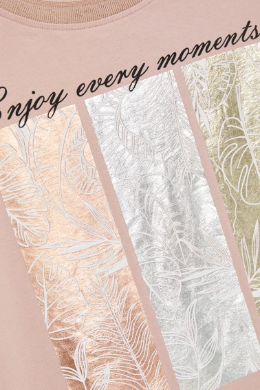 Bawełniana bluzka z nadrukiem