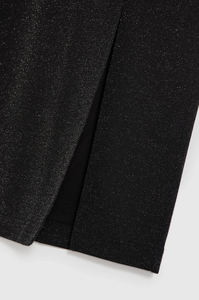 Spódnica midi z rozcięciem czarna