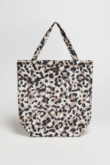 Bawełniana torba w zwierzęcy wzór beżowa