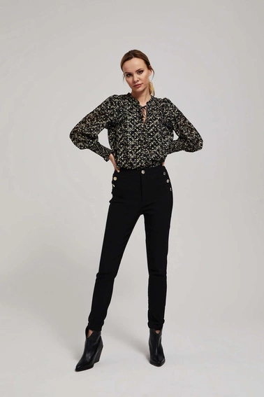 Spodnie z prostymi nogawkami 