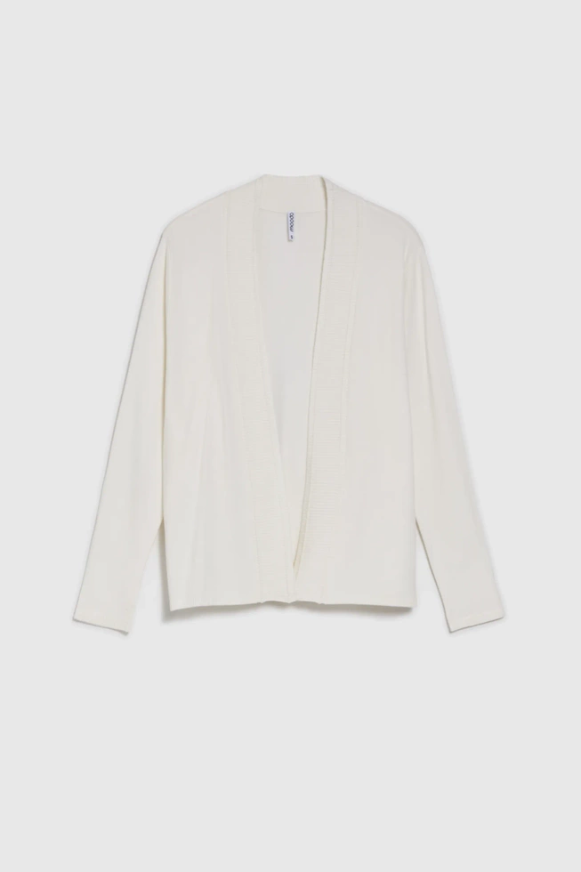 Wiskozowy sweter biały