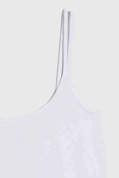 Bawełniany top biały