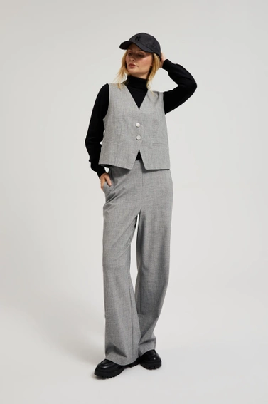 Elegancka kamizelka szara