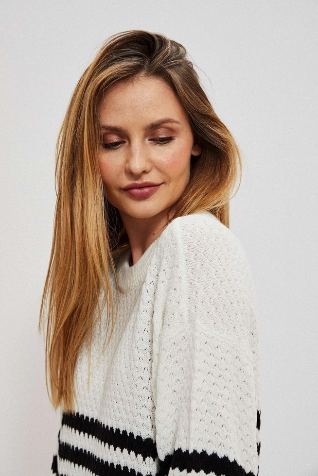 Czarno-biały sweter