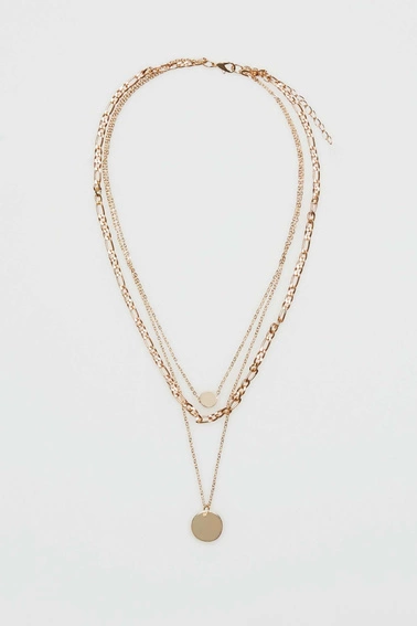 Kaskadowy naszyjnik z zawieszką