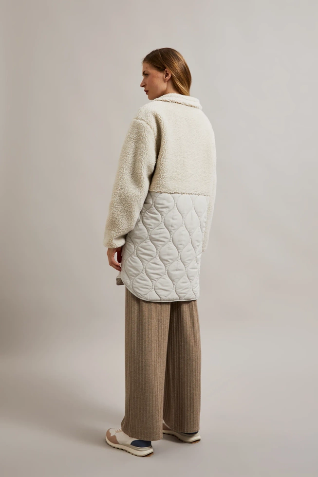 Kurtka teddy beżowa