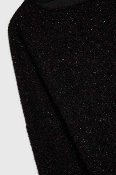 Błyszcząca bluzka czarna 