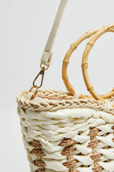 Torebka koszyk biała