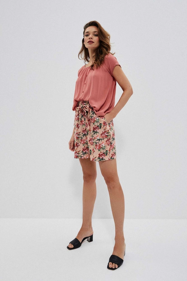 Bawełniane szorty w kwiaty