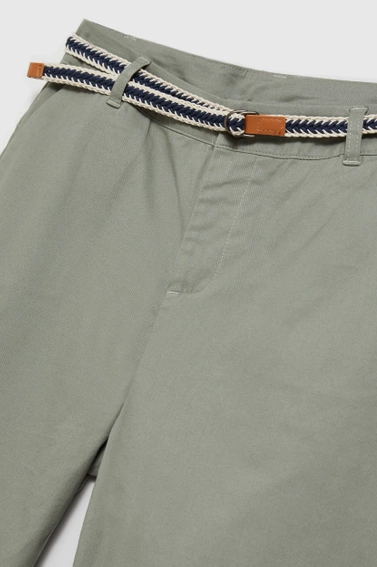 Bawełniane spodnie oliwkowe