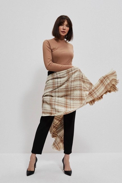 Szeroki szal w kratę