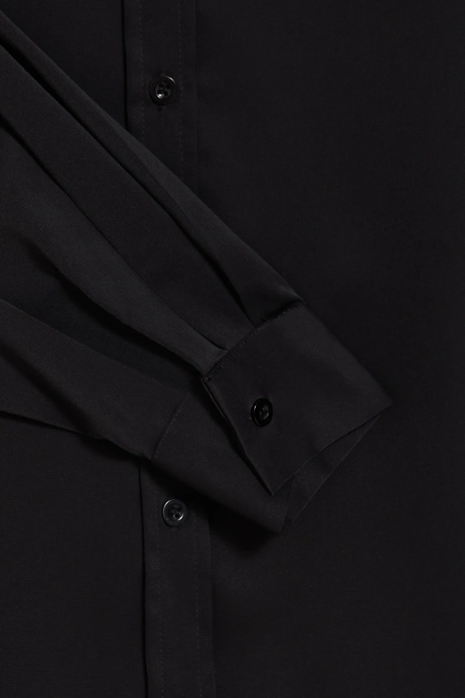 Gładka koszula czarna