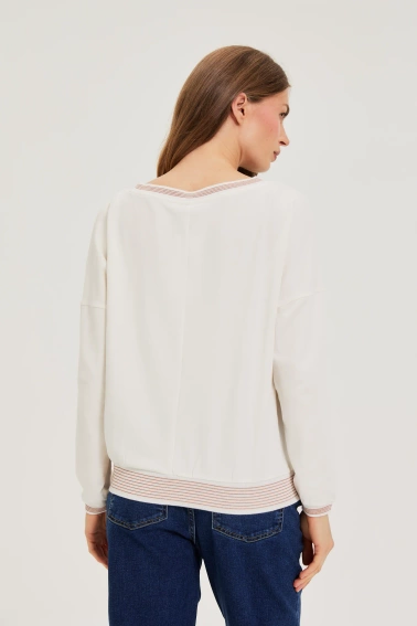 Bawełniana bluza beżowa