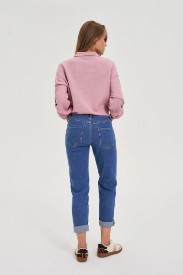 Jeansy z prostą nogawką niebieskie