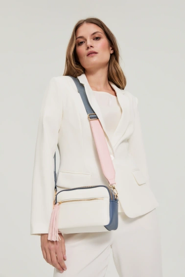 Torebka z długim uchwytem biała 