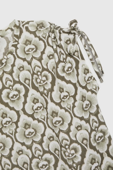 Bluzka z wzorem oliwkowa