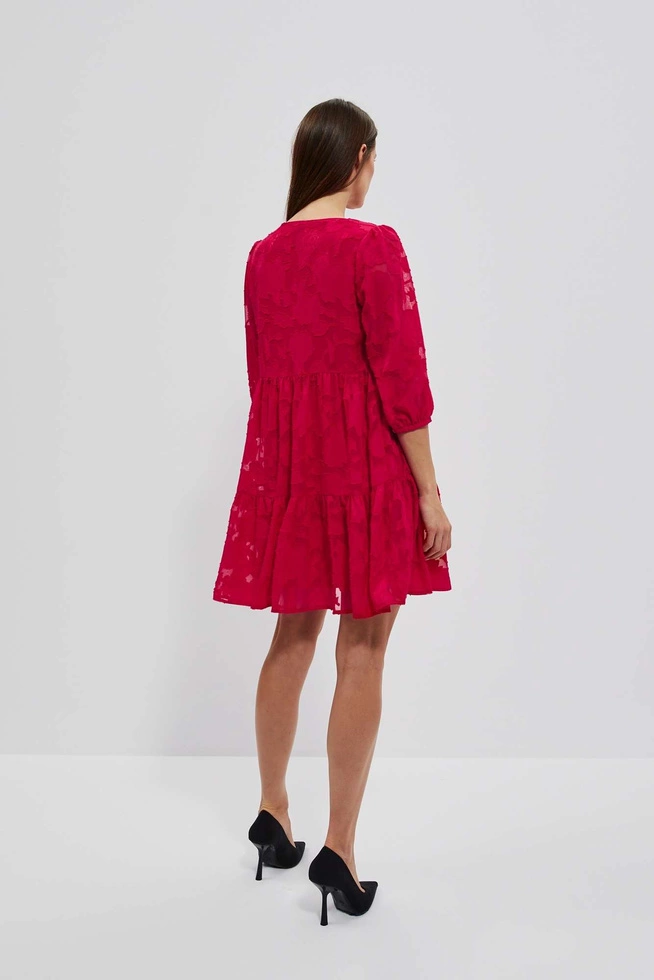 Rozkloszowana sukienka w kwiaty