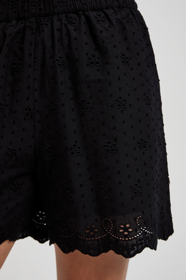 Bawełniane szorty czarne