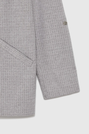 Marynarka z podwijanymi rękawami szara