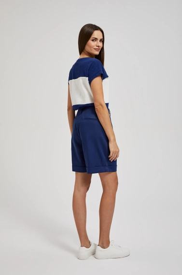 Szorty o długości do połowy uda granatowe
