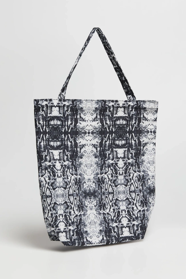Bawełniana torba w zwierzęcy wzór czarna