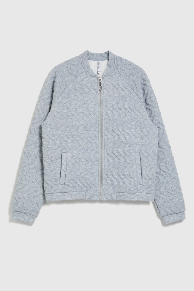 Rozpinana bluza szara