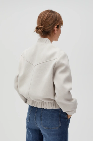 Kurtka bomberka damska beżowa