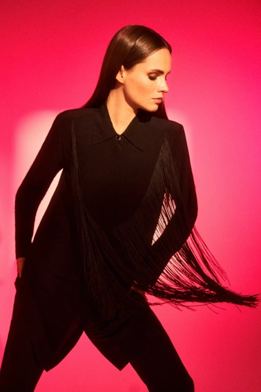 Koszula oversize z frędzlami