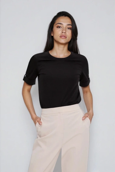 Bawełniana bluzka czarna