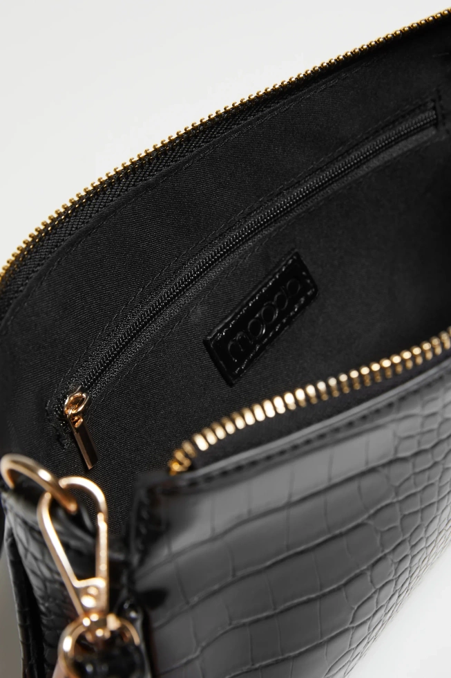 Podwójna torebka czarna