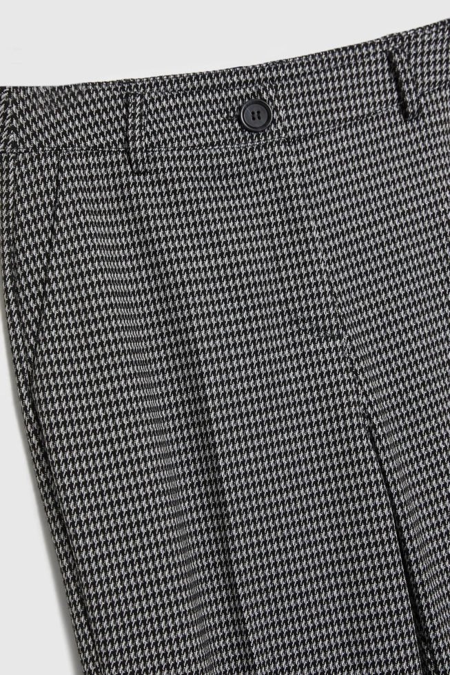 Spodnie w pepitkę szare