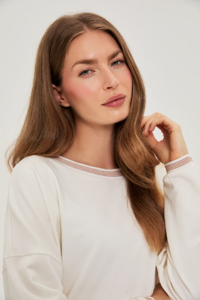 Bawełniana bluza beżowa