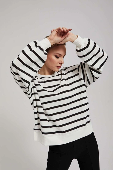 Bluza w paski z bufaistymi rękawami