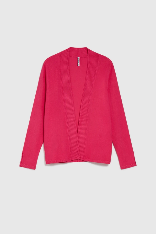 Wiskozowy sweter fuksjowy