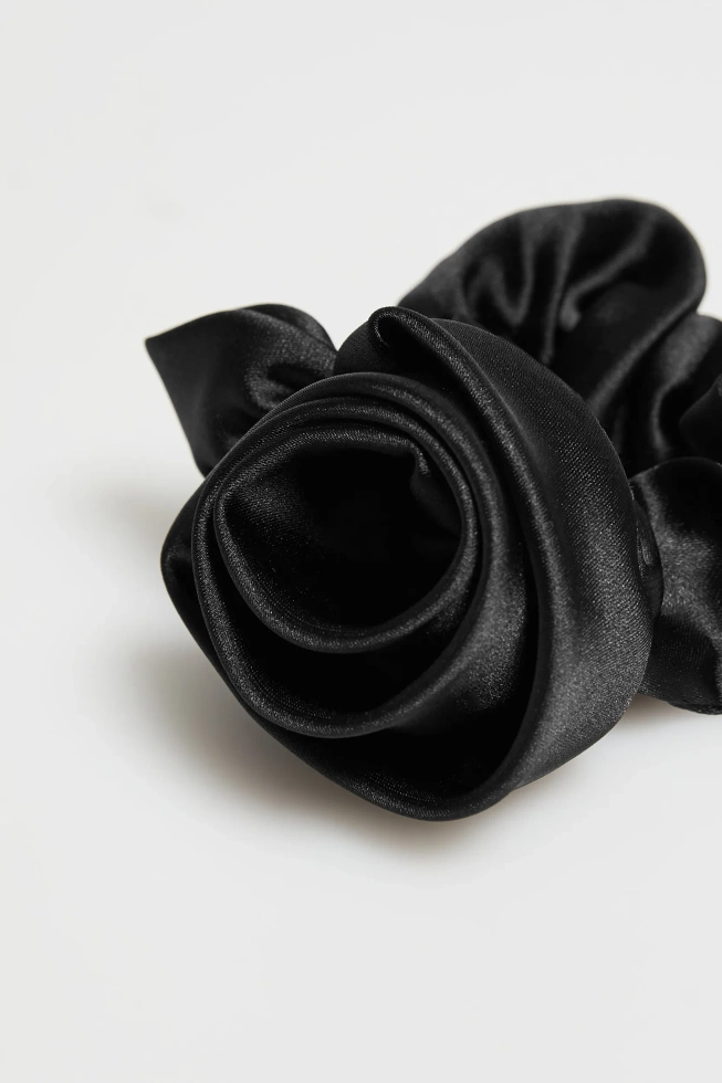 Gumka do włosów z różą