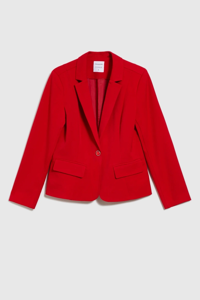 Krótka marynarka czerwona
