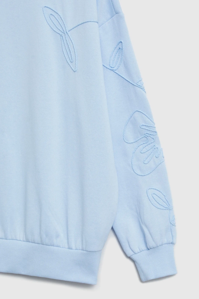 Bluza wkładana przez głowę błękitna