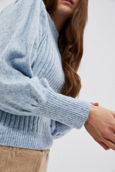 Sweter z bufiastymi rękawami 