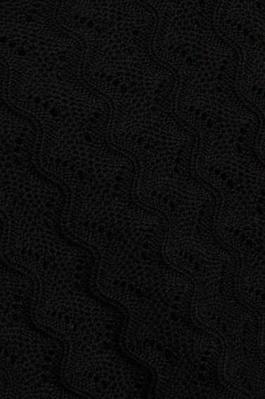 Ażurowy top czarny