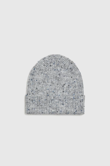 Czapka prążkowana szara