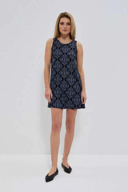 Letnia sukienka na ramiączkach granatowa