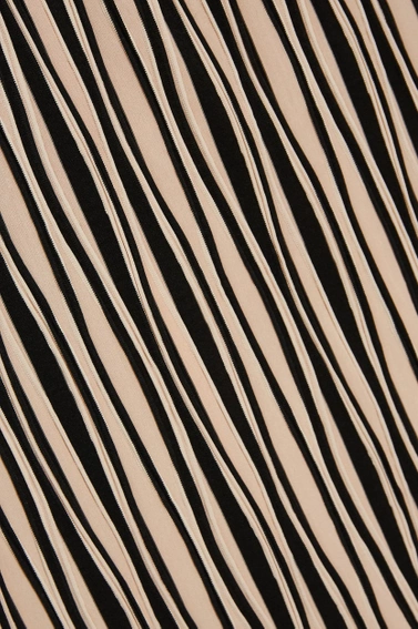 Bluzka w paski beżowa