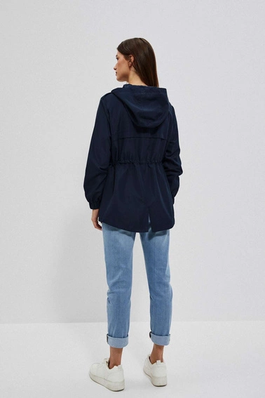 Parka z kapturem granatowa