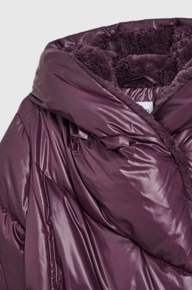 Kurtka z pikowaniem fioletowa