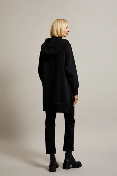 Bluza oversize z kapturem czarna 