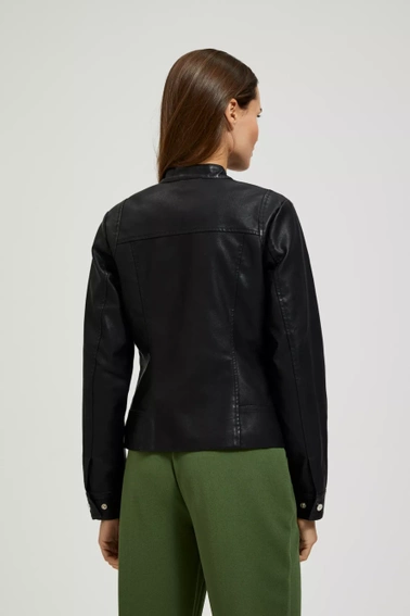 Kurtka z zapięciem pod szyją czarna