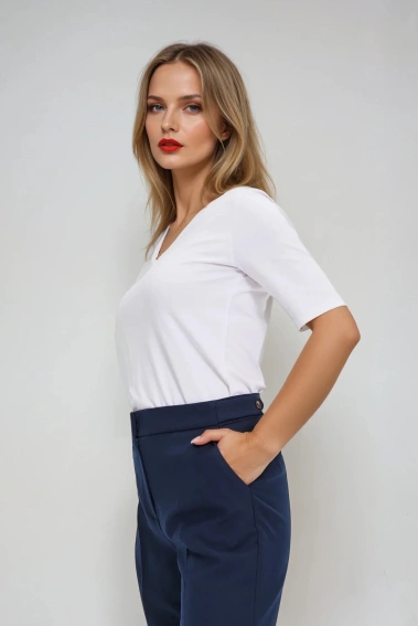 Bawełniana bluzka biała