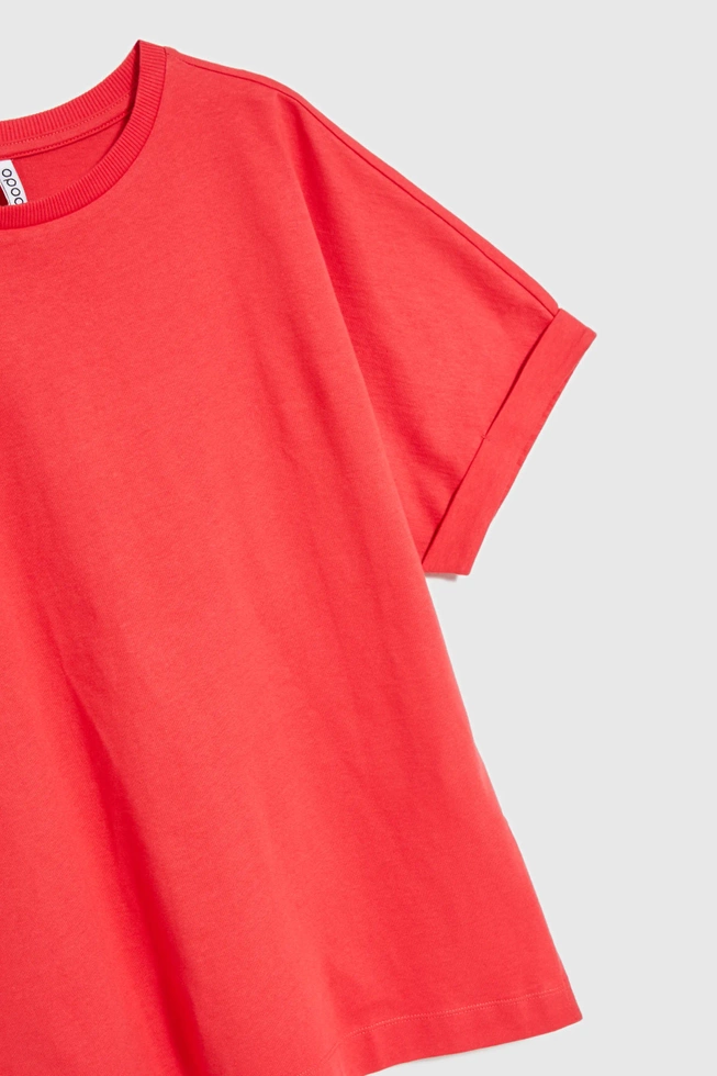 Bluzka oversize czerwona